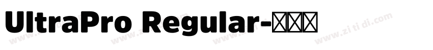 UltraPro Regular字体转换